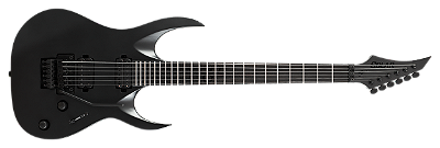 Guitarra elétrica 7 cordas Solar A1.7Svart+ Carbon Black Matte