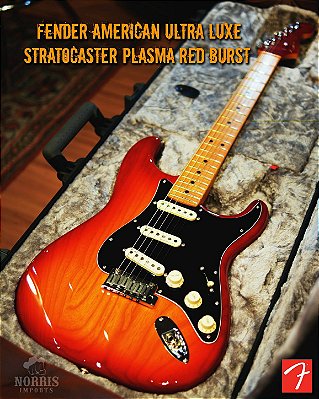 Fender American Ultra Luxe Stratocaster Plasma Red Burst (seminova)
