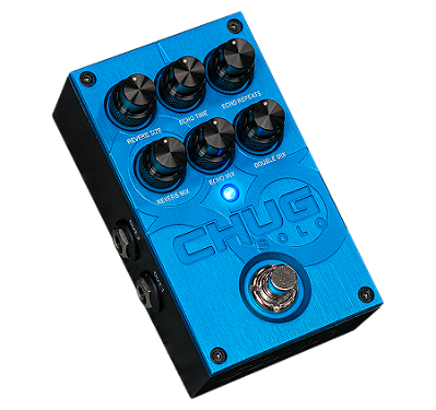 Pedal Chug SOLO 3 em 1 (DOUBLER + ECHO + REVERB)