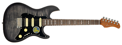 Guitarra elétrica 6c Sire Larry Carlton S7 FM New Gen Transparent Black
