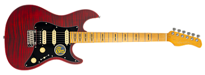 Guitarra elétrica 6c Sire Larry Carlton S7 FM New Gen See Through Red