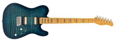 Guitarra elétrica 6c Sire Larry Carlton T7 FM New Gen Transparent Blue