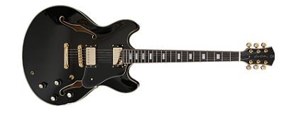 Guitarra elétrica 6c Sire Larry Carlton H7 Black Gold