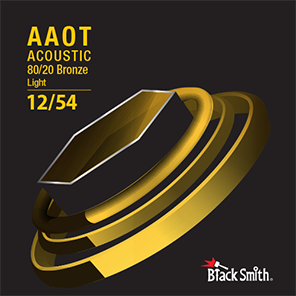 Encordoamento Blacksmith Violão 6 cordas Aço 012 Regular Light AAOT 012/54 Bronze