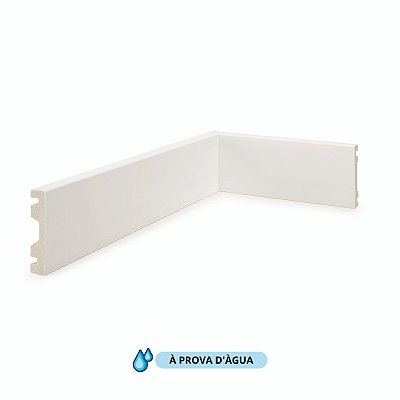 Alizar Poliestireno Ruffino Branco 7cm Liso 15mm - 2,40ml