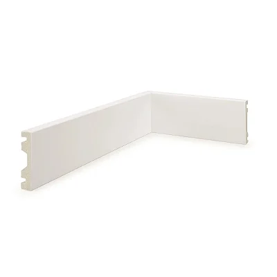 ALIZAR POLIESTIRENO RUFFINO BRANCO 7CM LISO 15MM - 2,40M