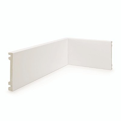 ALIZAR POLIESTIRENO RUFFINO BRANCO 10CM LISO 15MM - 2,40M