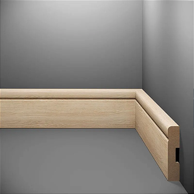RODAPE EUCAFLOOR MDF 7CM ESTILO 17 - 2,40M