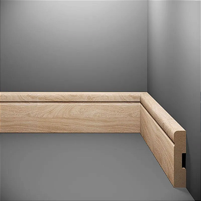 RODAPE EUCAFLOOR MDF 7CM ESTILO 6 - 2,40M