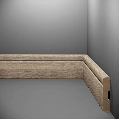 RODAPE EUCAFLOOR MDF 7CM ESTILO 18 - 2,40M