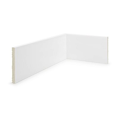 ALIZAR POLIESTIRENO RUFFINO BRANCO 10CM LISO SLIM 10MM - 2,40M