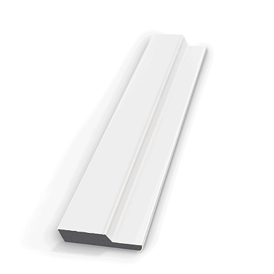 ARREMATE INFERIOR PAINEL RIPADO POLIESTIRENO RUFFINO BRANCO - 2,85M