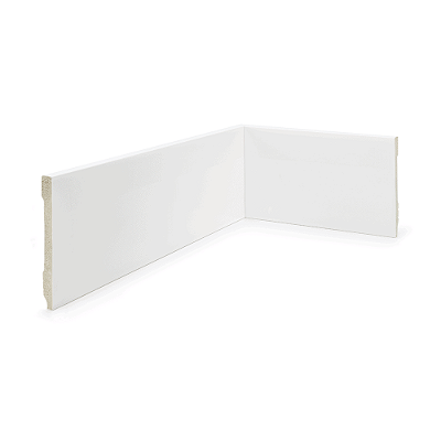 RODAPE POLIESTIRENO RUFFINO BRANCO 10CM LISO SLIM 10MM - 2,40M