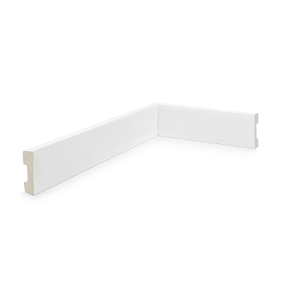 ALIZAR POLIESTIRENO RUFFINO BRANCO 5CM LISO 15MM - 2,40M