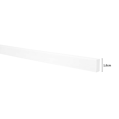 RODAMEIO BOISERIE POLIESTIRENO FINOTTATO  BRANCO 3 X 1,60 - 2,40M