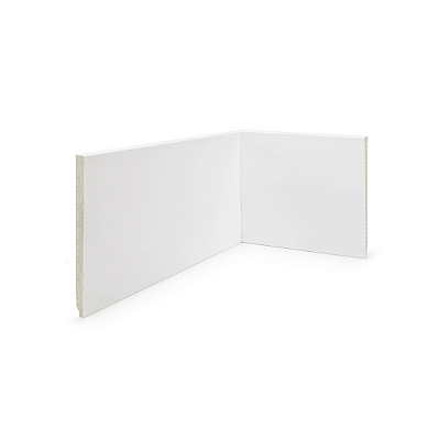 RODAPÉ POLIESTIRENO FINOTTATO BRANCO 15CM FRISADO SLIM 10MM - 2,40M
