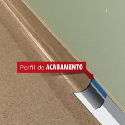 PERFIL DE ACABAMENTO CURVO DP (COR À DEFINIR) - 20M