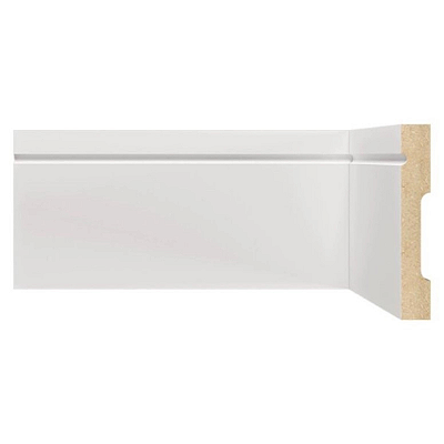 RODAPÉ MOLDUFAMA MDF 10CM BRANCO FRISADO RD - 2,40M