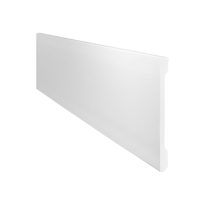 RODAPÉ POLIESTIRENO GART COMPACTA FN20 BRANCO 20CM LISO 14MM - 2M