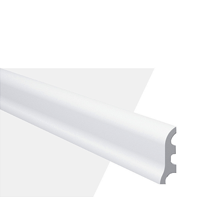 RODAPÉ POLIESTIRENO GART WALLSTYL FL3 BRANCO 5,5CM 17MM - 2,44M