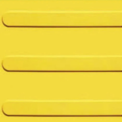DEMARCACAO TATIL DIRECIONAL AMARELO KAPAZI 25CM X 25CM 16PÇS - 1M²