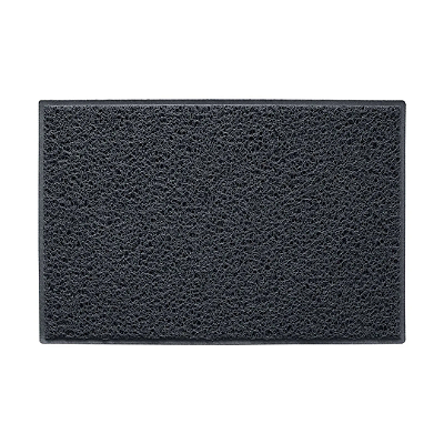 TAPETE KAPAZI HOME AGULHADO LISO BASE ANTIDER GRAFITE 1,20M X 15M - 18M²