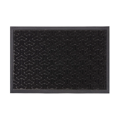 TAPETE KAPAZI HOME AGULHADO LISO BASE ANTIDER GRAFITE 60CM X 15M - 18M²