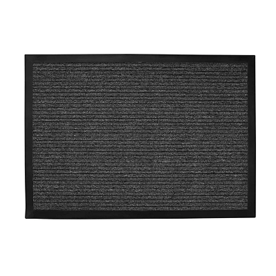 TAPETE KAPAZI HOME AGULHADO LISO BASE ANTIDER PRETO 60CM X15M - 18M²