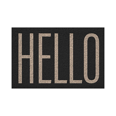 CAPACHO VINÍLICO ESTAMPADO HELLO 60X40CM