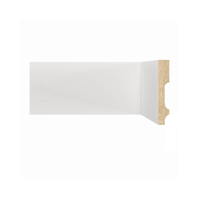 RODAPÉ MOLDUFAMA MDF 10CM BRANCO LISO - 2,40M