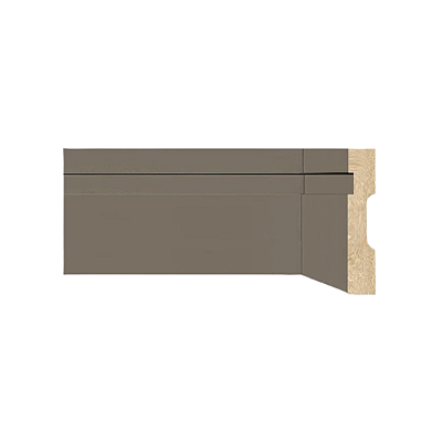 RODAPÉ MOLDUFAMA MDF 10CM CINZA FRISADO QD - 2,40M