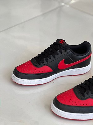 TENIS NIKE COURT VISION LO NN PRETO/VERMELHO