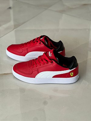 TENIS PUMA FERRARI VERMELHO/BRANCO