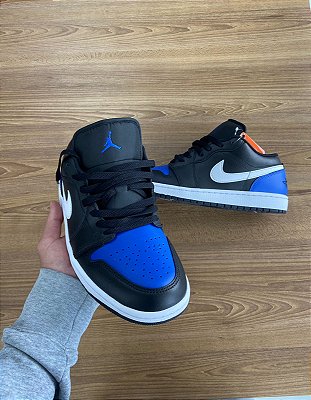 TENIS AIR JORDAN LOW PRETO/AZUL
