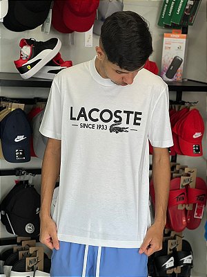 CAMISETA LACOSTE SINCE 1933 BRANCA