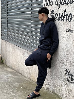 CONJUNTO FLANELADO AZUL MARINHO