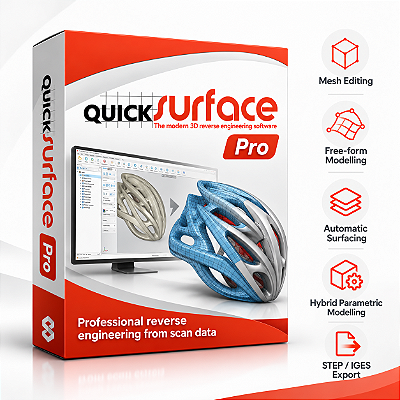 Quicksurface Pro Software para Modelagem e Engenharia Reversa (Vitalicio)
