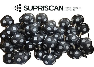 Esfera Marcadores Adesivos Refletivos Magnéticos para Scanner 3D 6mm - 1und