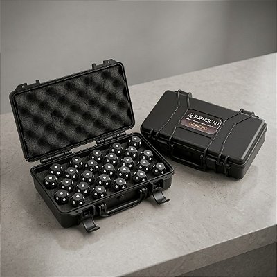 KIT Esferas Marcadores Refletivos Magnéticos para Scanner 3D 6mm - 25 und