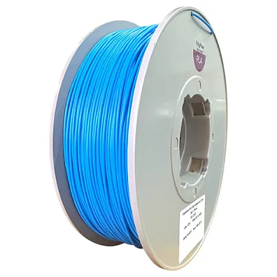 Filamento PLA Sólido Azul Claro 1,75mm 1kg Polyflow
