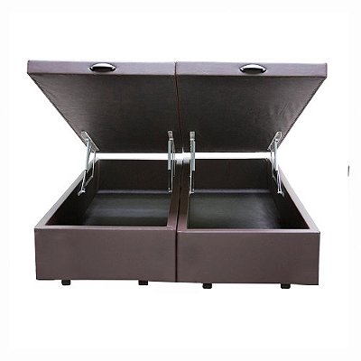 Cama Box Baú King Size 1.93 x 2.03 com 25cm de profundidade, Blindado