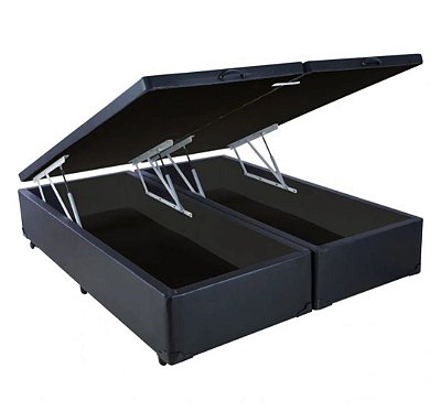 Cama Box Baú Casal BIPARTIDO 1.38 x 1.88 com 20cm de profundidade - Blindado/ Reforçado