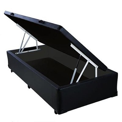 Cama Box Baú Solteiro 0.88 x 1.88 com 20cm de profundidade, Blindado em madeira.