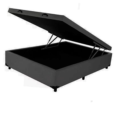 Cama Box Baú Solteirão 1.10 x 1.88 com 25cm de profundidade, Blindado em madeira.