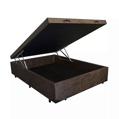 Cama Box Baú Viúva 1.28 x 1.88 com 30cm de profundidade, Blindado em madeira.
