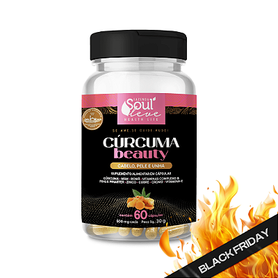 Capsula Cúrcuma Beauty Cabelos, pele e unhas (60 Caps)