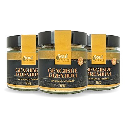 Kit 3 Gengibre Premium - 100g - Fazenda Soul Leve