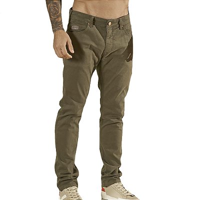 Calça Sarja Colcci Felipe Verde Masculino