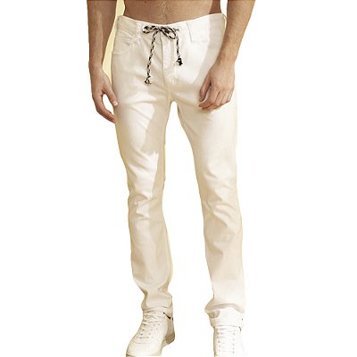 Calça Sarja Colcci Felipe Branco Masculino