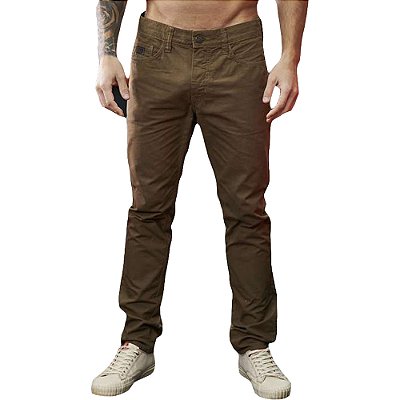 Calça Sarja Colcci Felipe Marrom Masculino